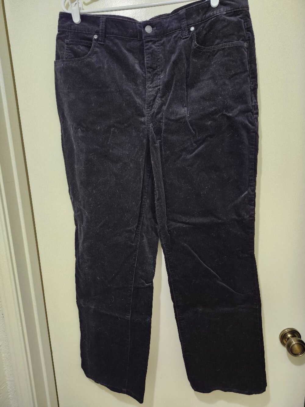 Talbots straight leg corduroy pants - Black size 16 Curvy - EUC